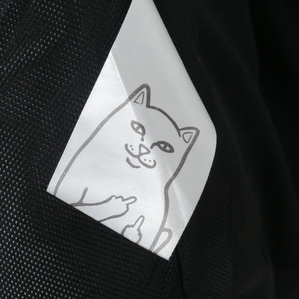RIPNDIP Black Snap Button Hoodie Colorful Cat Flame Graphics Size Small Jacket - Picture 3 of 14